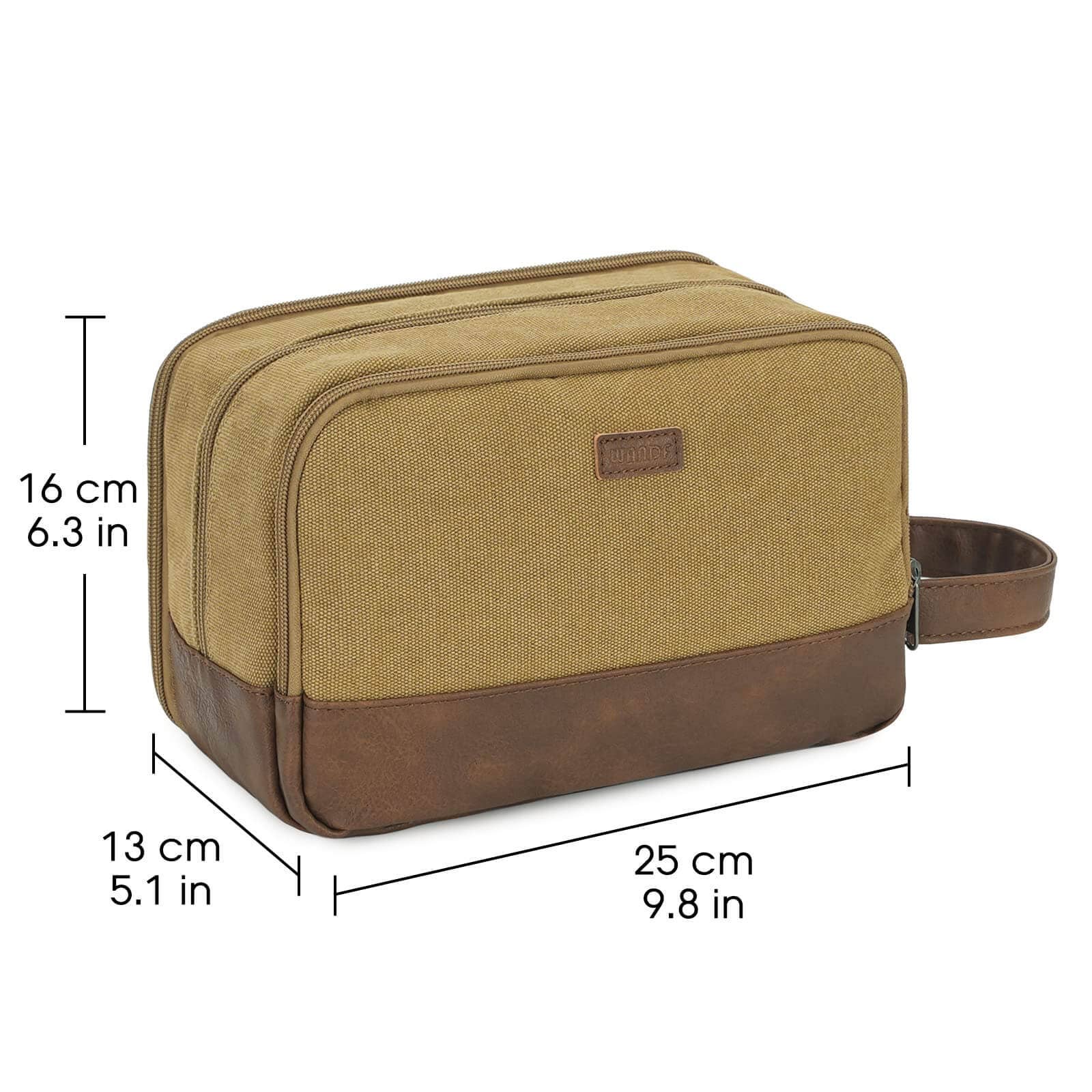 wandf - Wholesale Toiletry Bag - Men's - Canvas Travel Toiletry Shaving Bag Hanging Dopp Kit Unisex55