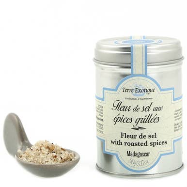 Terre Exotique Fleur de Sel with Grilled Spices 3.2oz for wholesale by The French Farm