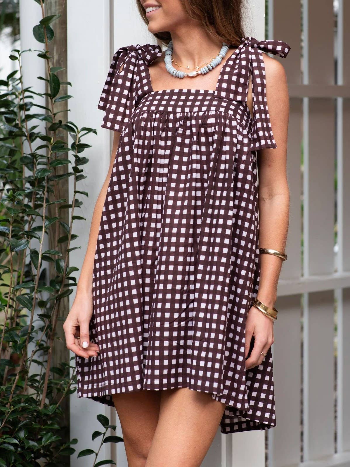 Rosa Clothing - Wholesale Dress - Women's - 2025 Odette floral sleeveless tie shoulder straps mini dress34