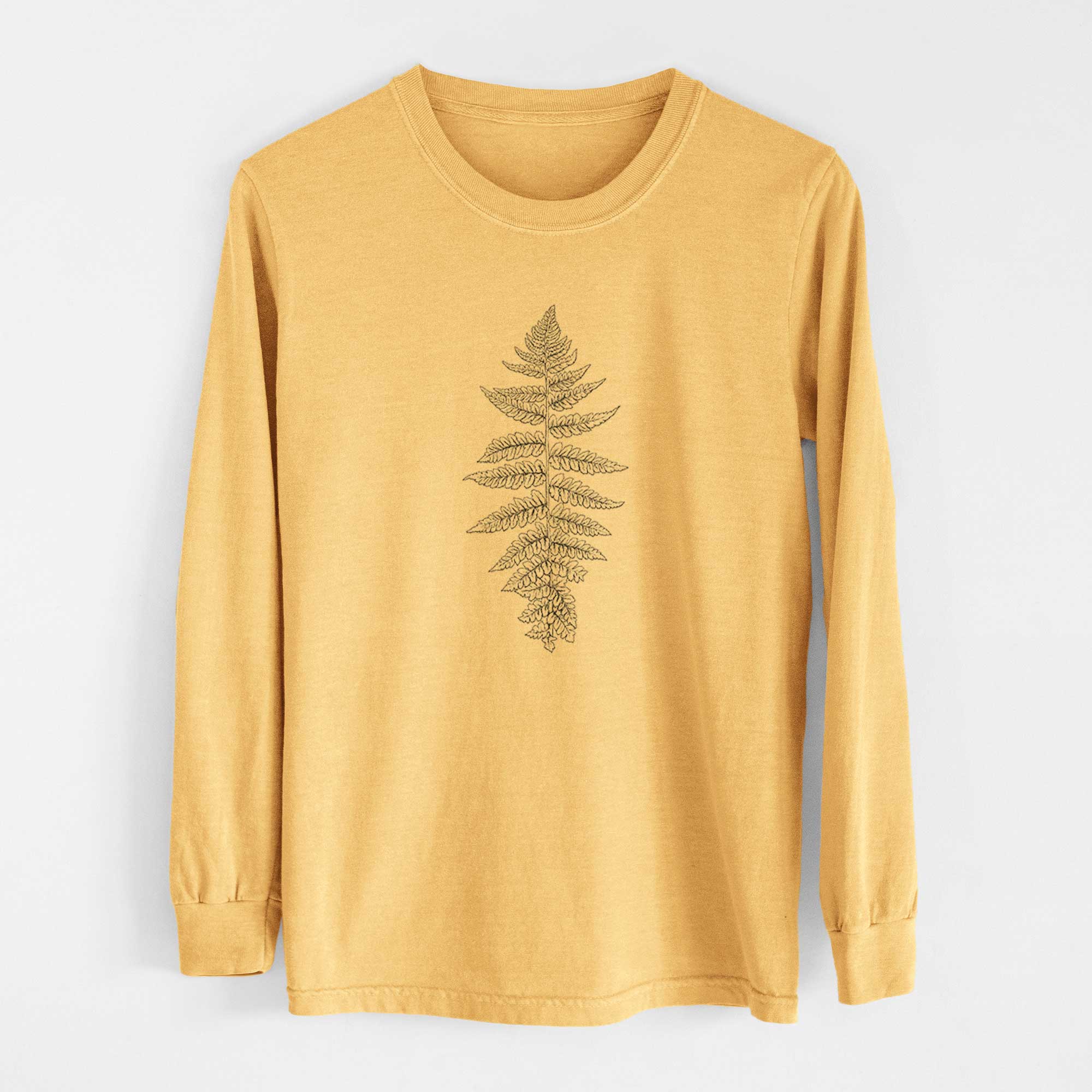 Because Tees - Wholesale Screen Printed T-Shirt - Unisex - Athyrium filix femina - Lady Fern - Heavyweight 100% Cotton Long Sleeve12