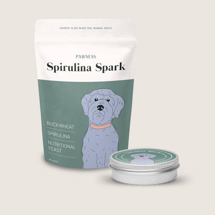 Pawness – wholesale Godis - Hund – Hundgodis - Spirulina Spark Trainers i burk (ENDAST EU)