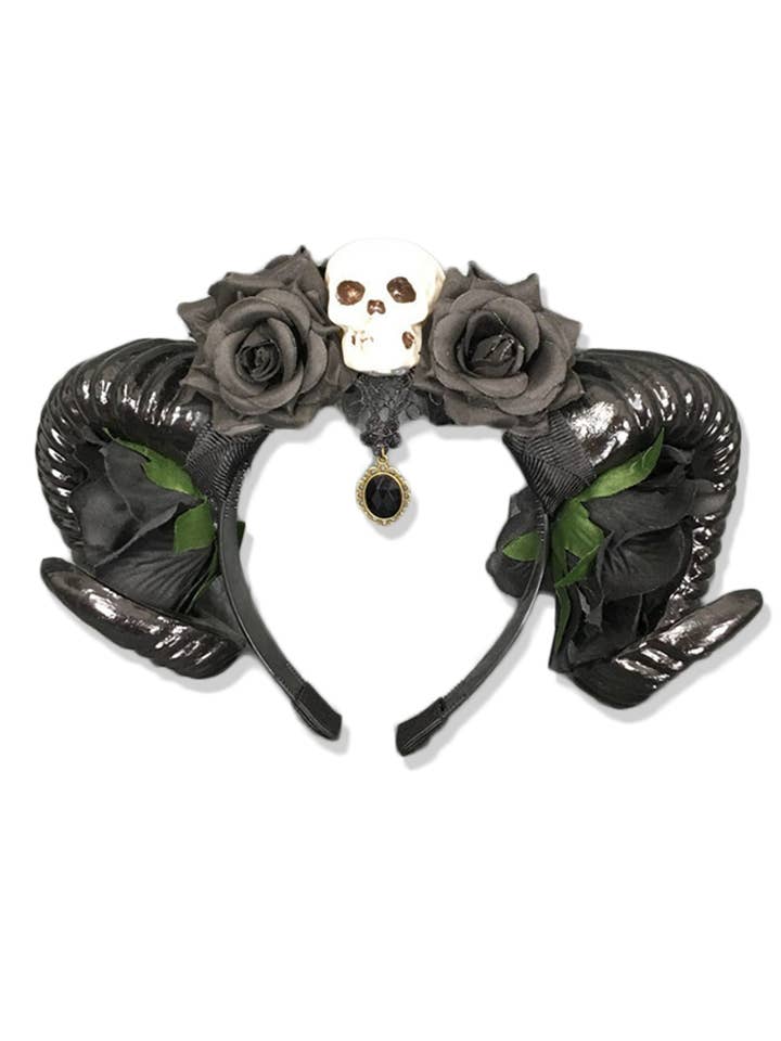 Stirnband mit Totenkopfhorn L2603 für den Großhandel von Ole