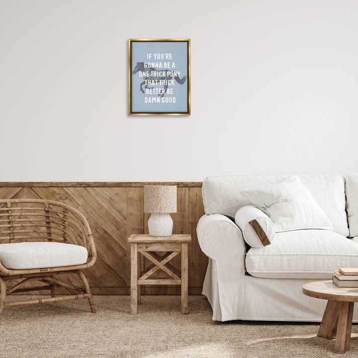 Stupell Industries – wholesale Wall decor – Kids & Baby – One Trick Pony Phrase Floater Framed Art16