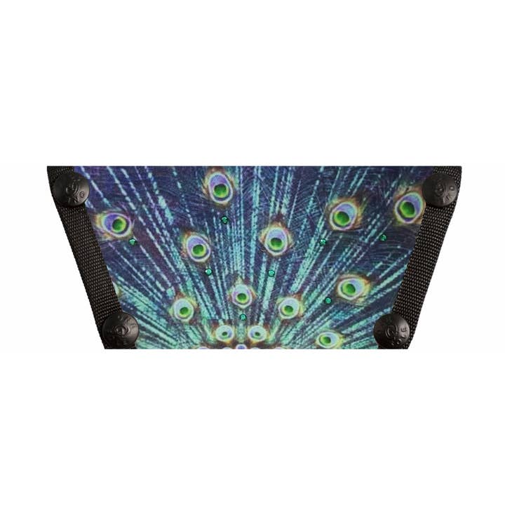 Blue Peacock Shoe Top with Crystals for wholesale by Onesole