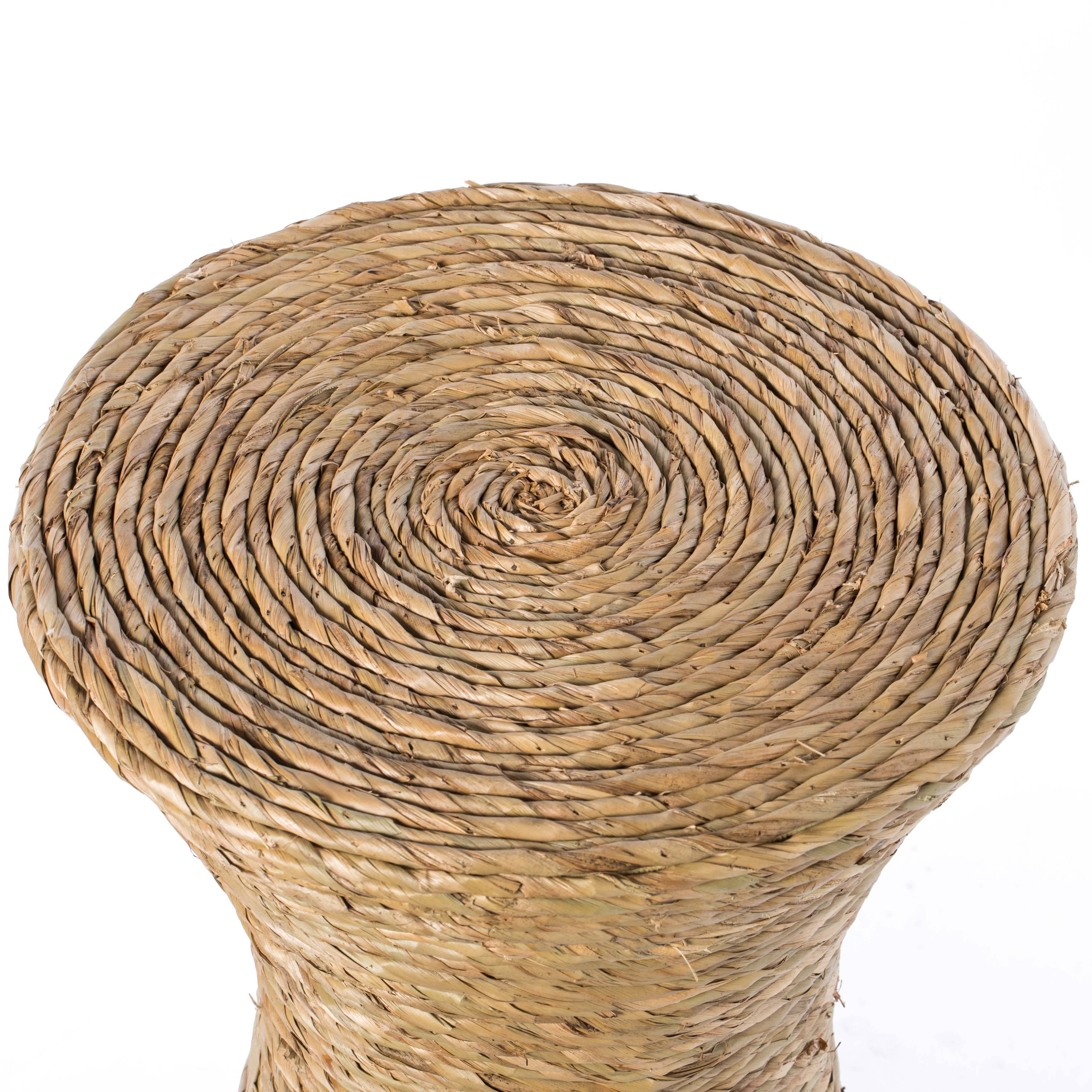 Quickway Imports - Wholesale Coffee Table - Round Wicker Side Table Hourglass Shape Coffee Table6