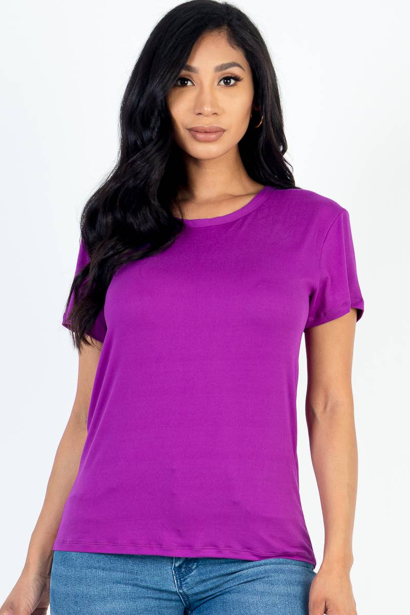 CAPELLA APPAREL – wholesale T-shirt – women's – Basic Short Sleeve T-shirt7