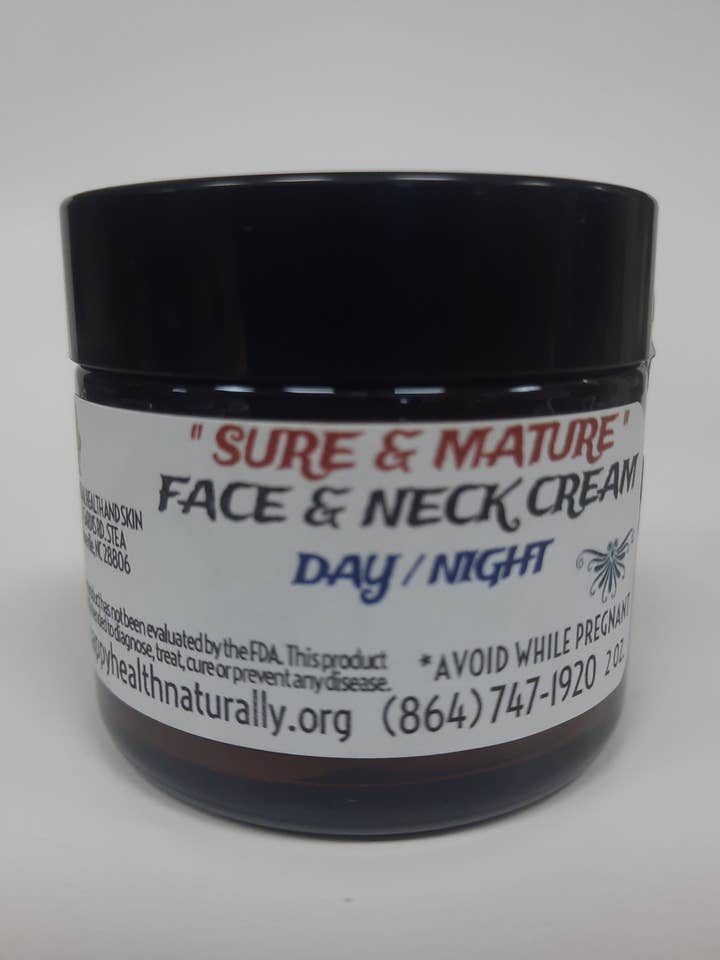 " SURE & MATURE " FACE & NECK CREAM 2 OZ. for wholesale by Natural Health And Skin