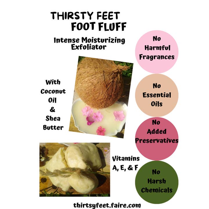 THIRSTY FEET™️ - Wholesale Foot Scrub/Polish - Thirsty Feet Foot Fluff Variety Sample Pack, 12 Count5