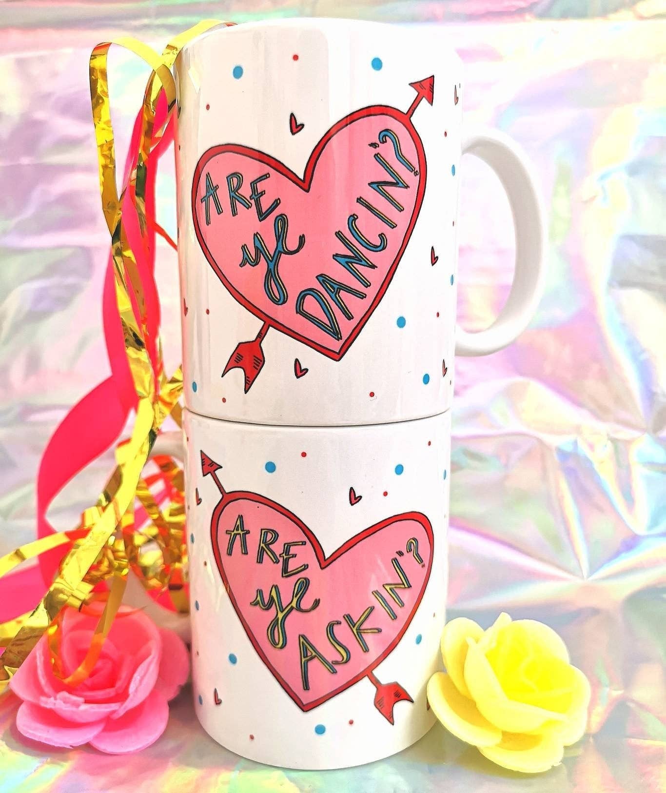 Claire Barclay Draws – wholesale Coffee mug – Are Ye Dancin'?! Are Ye Askin'?! Mug2