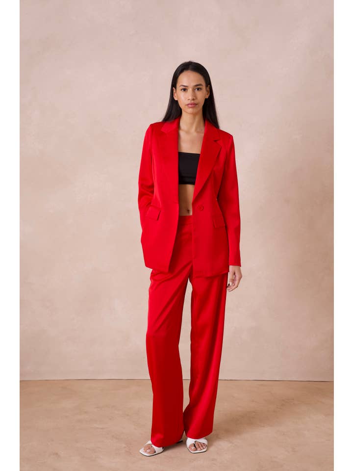 Attentif Paris - Vente Veste de tailleur – femme - Veste cintrée unie en satin55