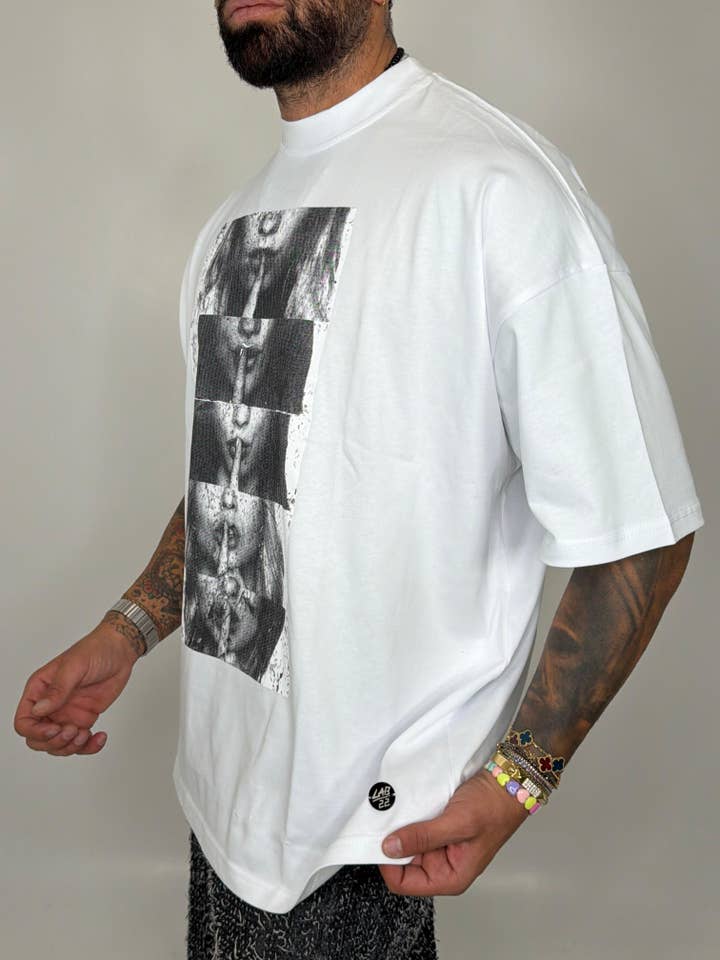 White Quiet Force T-Shirt for wholesale on Faire1