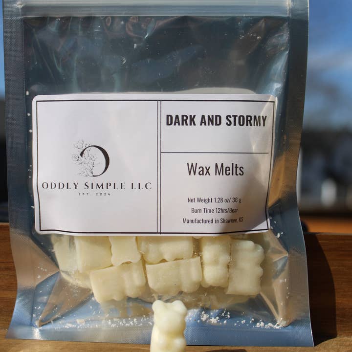 Dark and Stormy Wax Melts for wholesale by Oddly Simple LLC