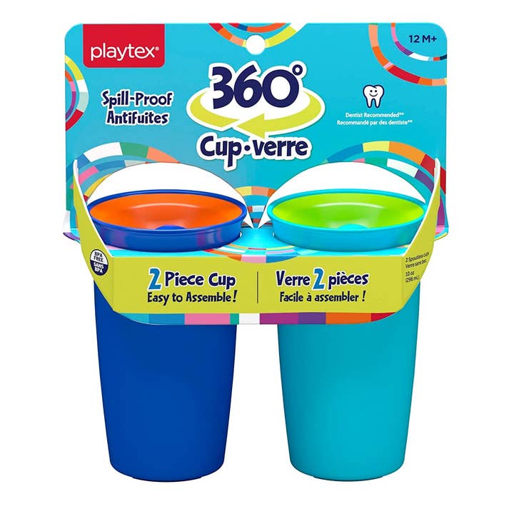 Playtex® Stage 2 Spoutless 360 Drinking Cup - Blue and Aqua for wholesale by Playtex