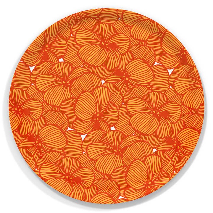 Plateaux ronds scandinaves modernes de Sirpa Cowell pour la vente par Trays4Us