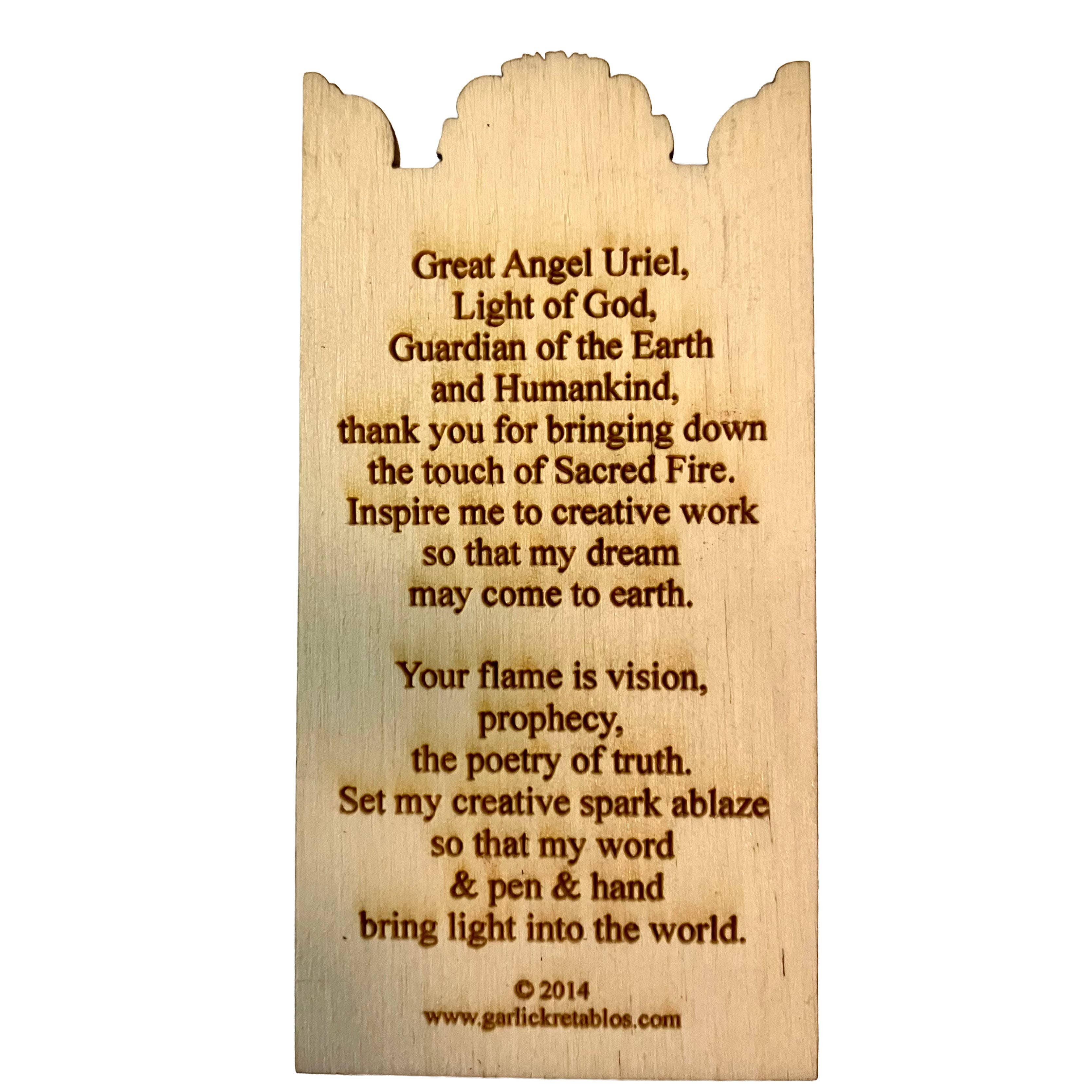 Lynn Garlick Retablos – Arte de parede dimensional/3D por atacado – Arcanjo Uriel4