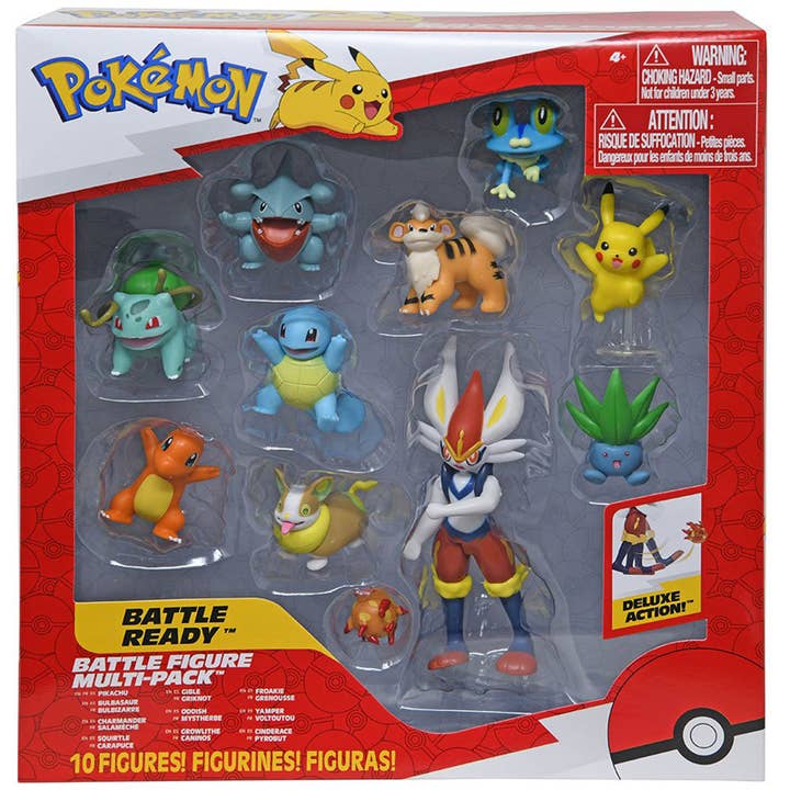Pack de 10 figurines de combat Pokémon pour la vente par Deluxe Import Trading