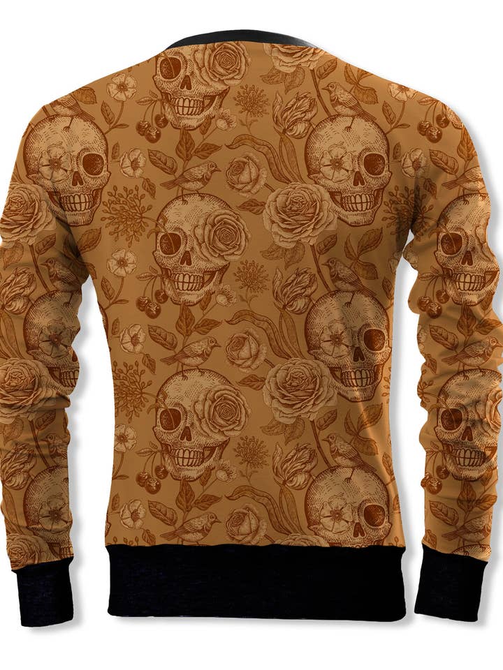 Fishikii Gold Skull Unisex Sweatshirt for wholesale by Fishikii