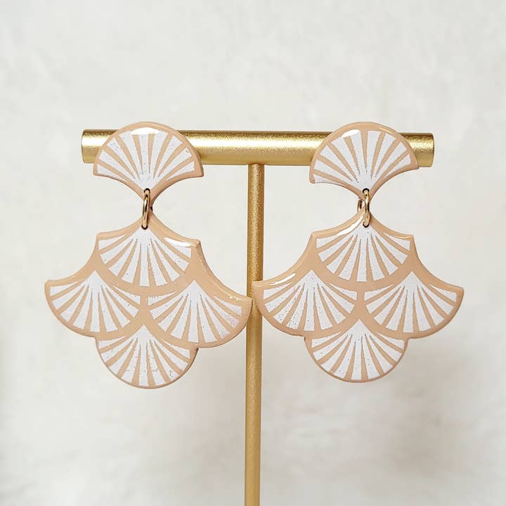 Fan dangles for wholesale by Spiegel Clay