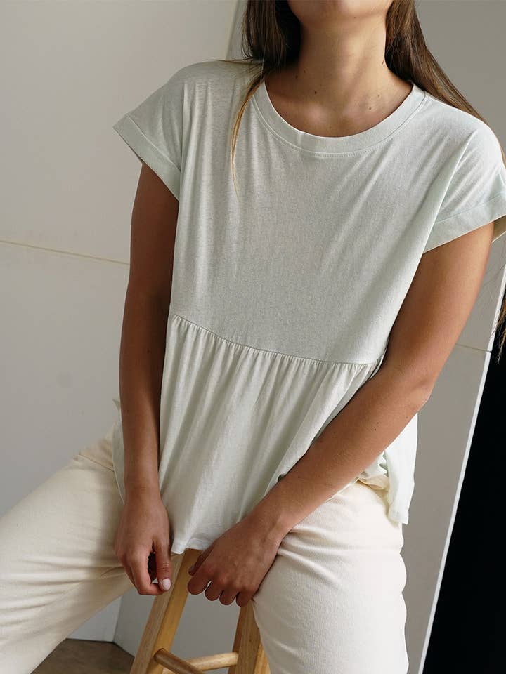 Fabina - Wholesale T-Shirt - Women's - RECYCLED COTTON BABYDOLL CROP5