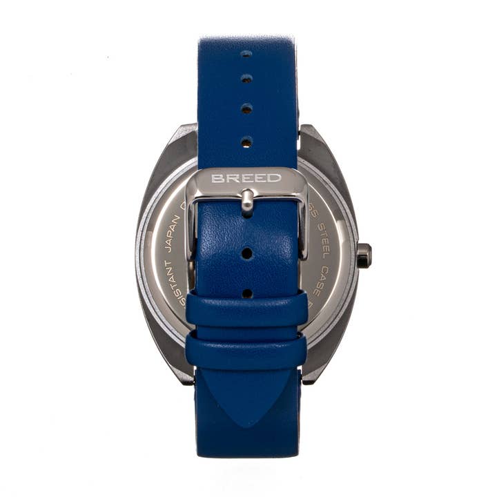 Breed - Wholesale Polshorloge - Heren - Breed Victor horloge met leren band en lichtgevende wijzers5