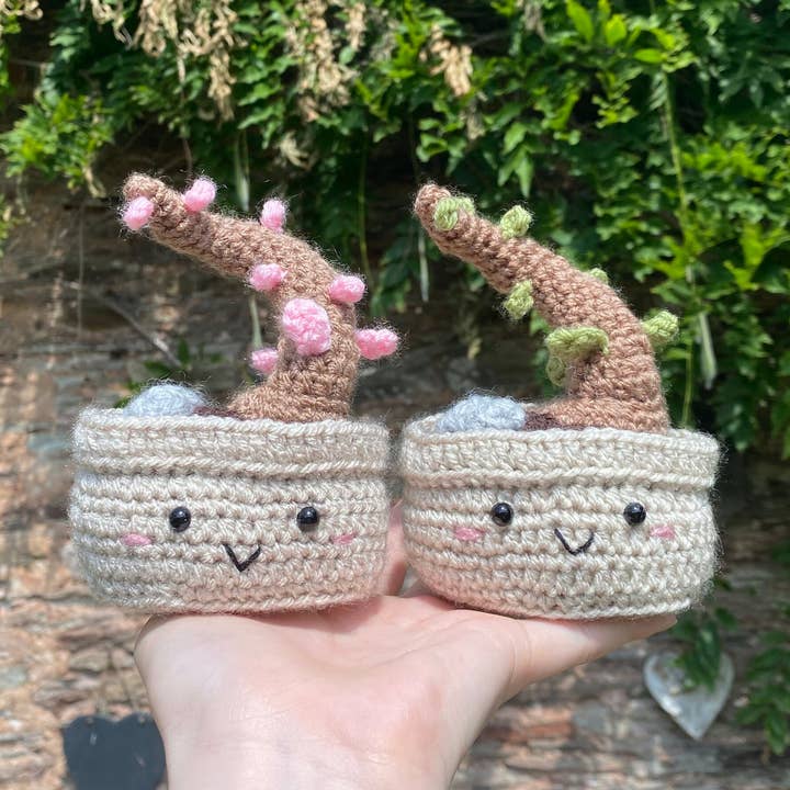 Cute Crochet Bonsai Tree, Gifts On Special Occasions for wholesale by TOMOPOD LLC