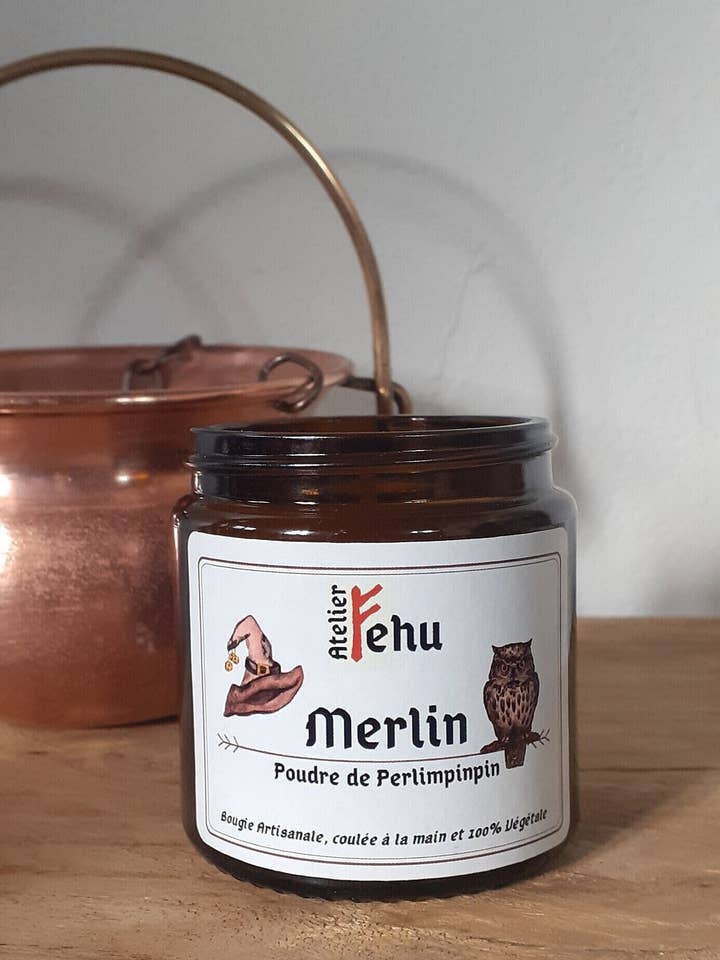 Vela Merlin - Esotérica - Mágica - Vela Gourmet para venta al por mayor de Atelier Fehu