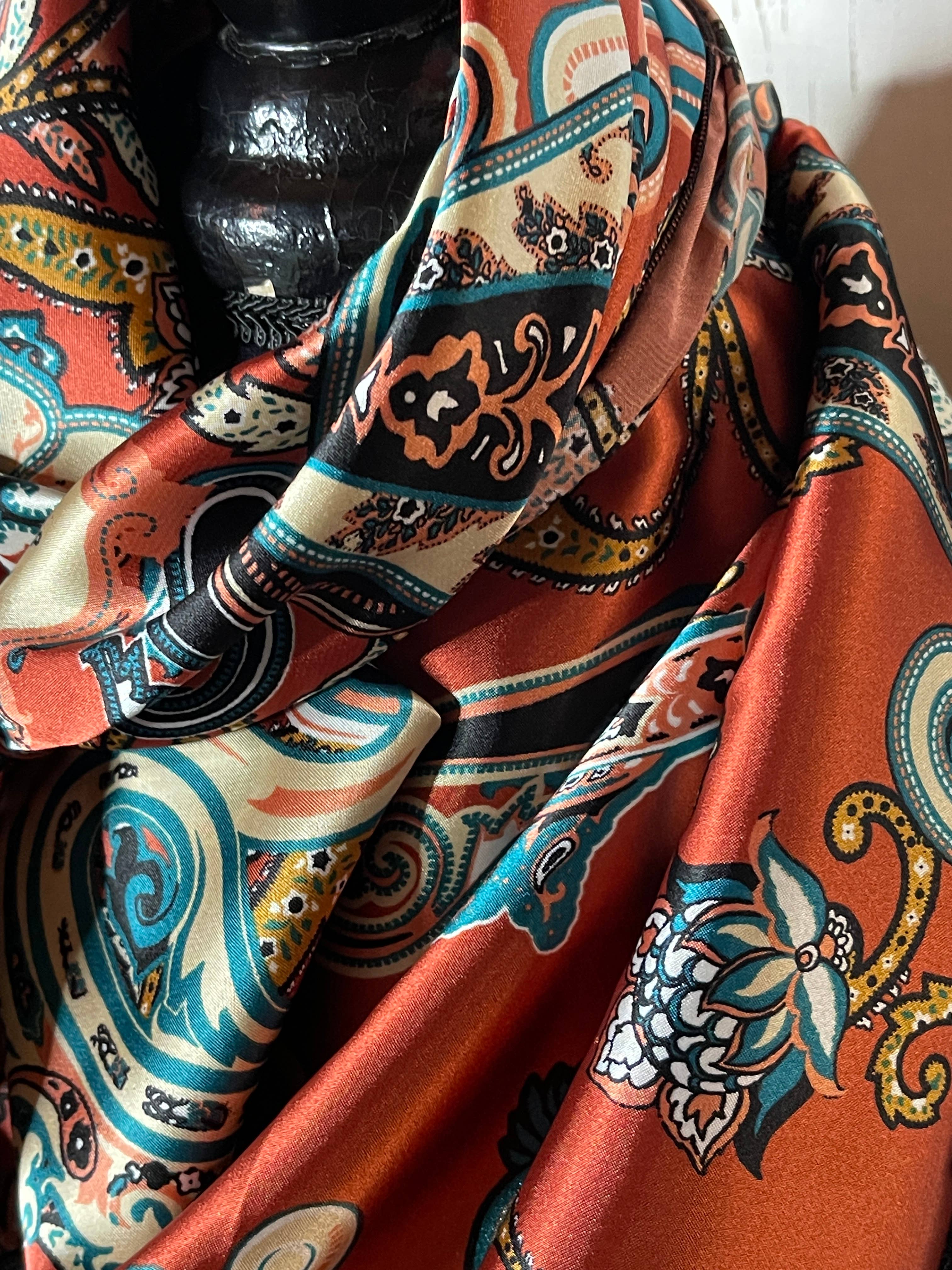 Rainyday Homemade - Vendita all'ingrosso Sciarpa - Donna - Paisley ruggine/arancione2