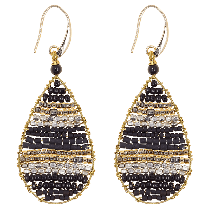 Marquet - Wholesale Dangle Earrings - Lauren Fair Trade Beaded Teardrop Earrings - Valentines Gift6