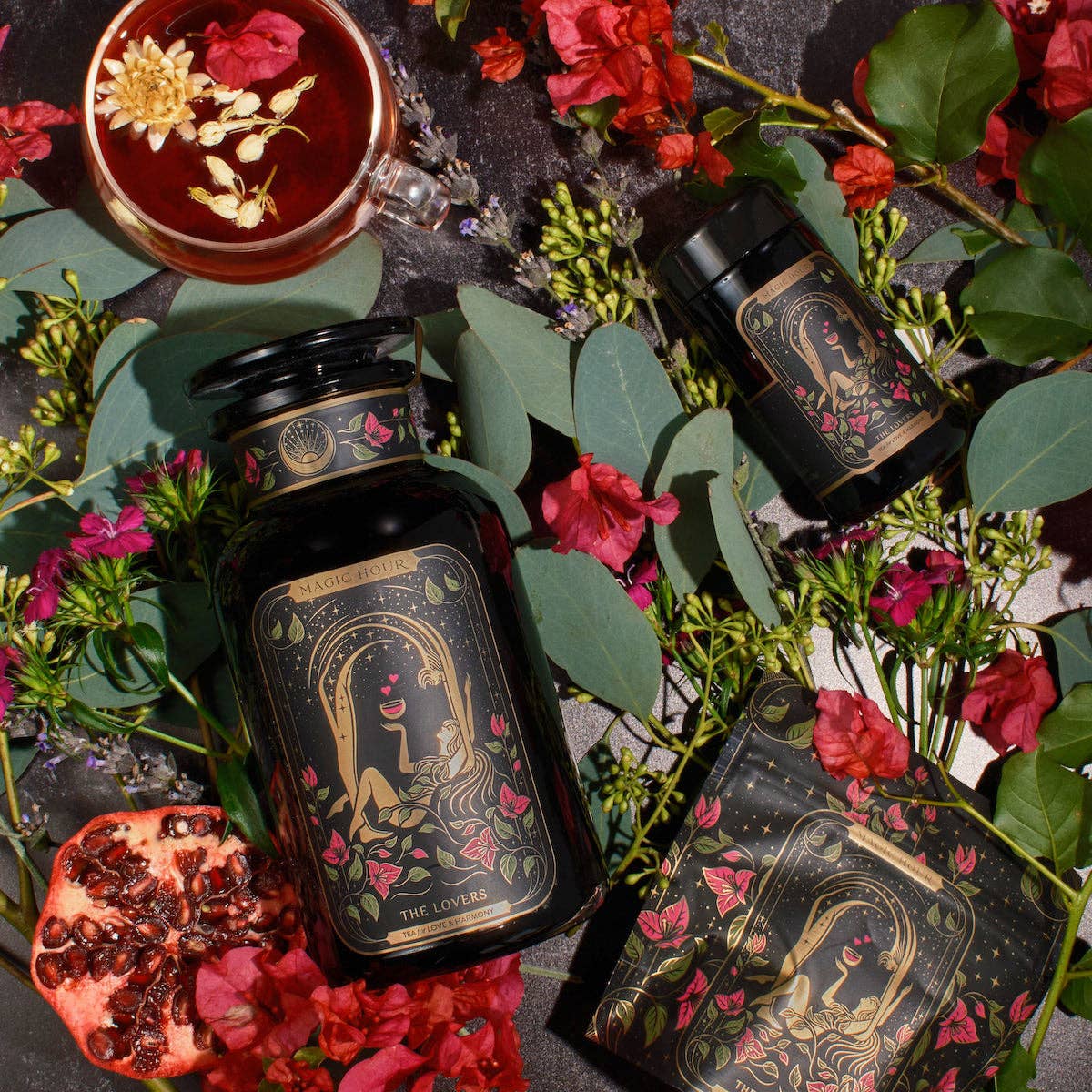 Magic Hour - Wholesale Loose Tea - The Lovers : Hibiscus-Cinnamon- Vanilla Love Potion8