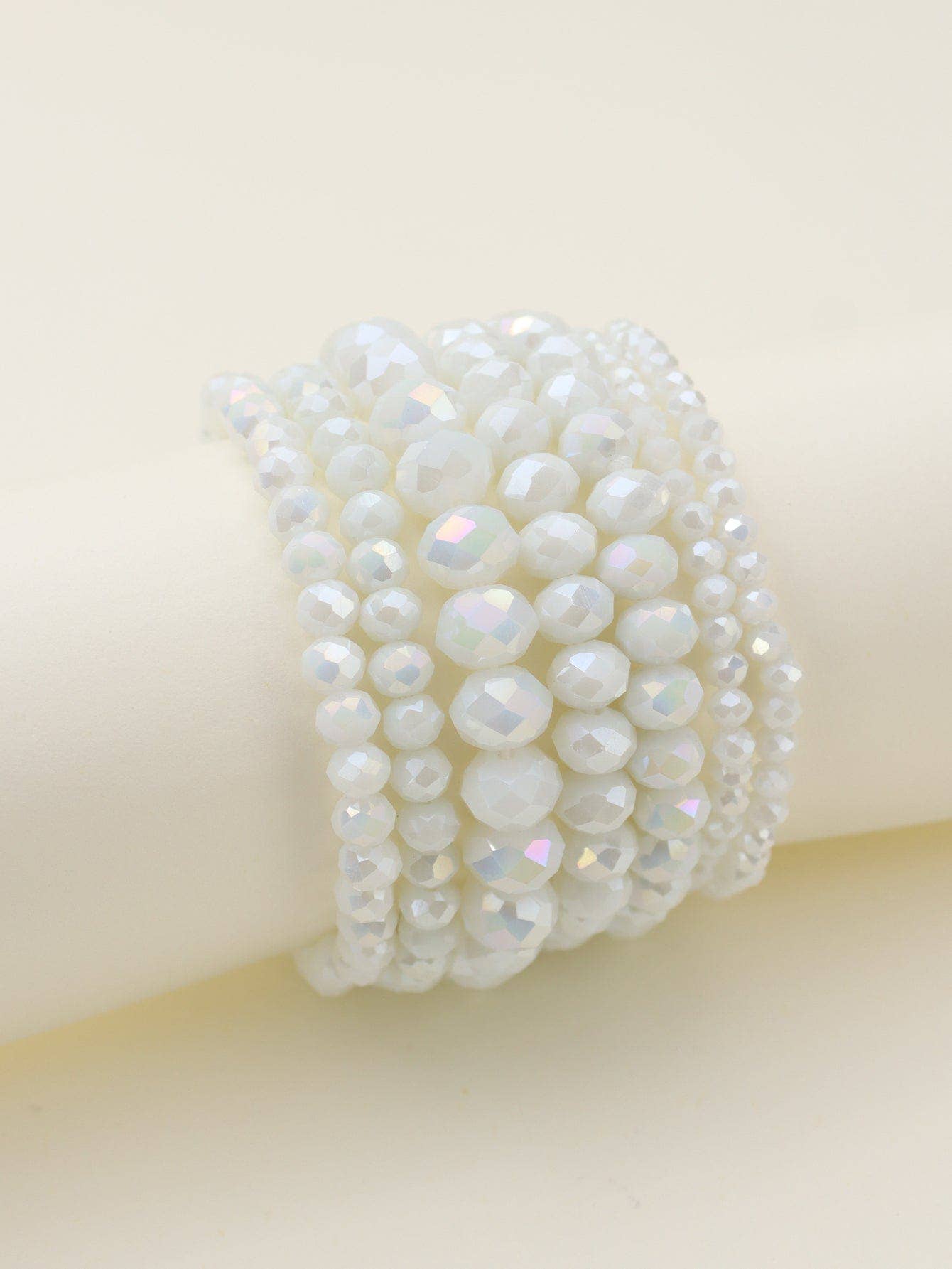 MiMi Wholesale - Wholesale Jewelry Set - CB2177 7 Piece Glass Beaded Bracelet Jewelry Set3