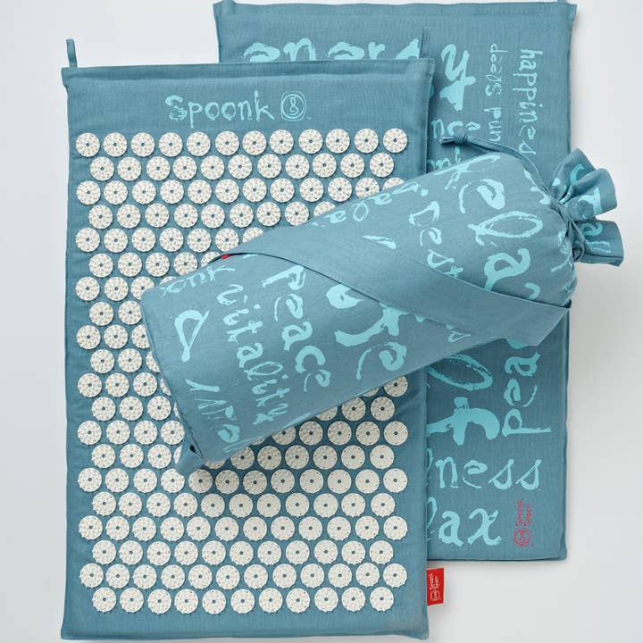 Spoonk Space Inc. - Wholesale Sleep/Eye Mask - 8 pc Acupressure Mats Regular in the hemp bag