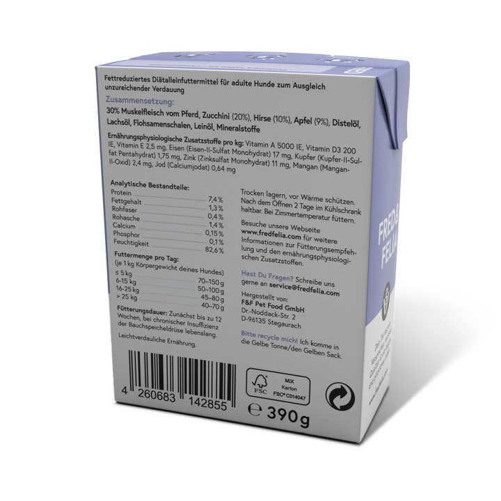 FRED & FELIA - Wholesale Pet Food - Dog - FRED Vet Intestinal Diet - Pancreas4