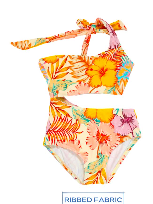 Blueberry Bay - Wholesale One Piece Swimsuit - Kids - Sunset Serenade One Piece Swimsuit0