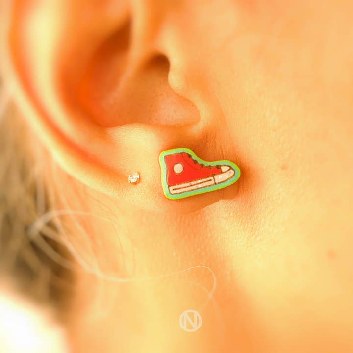 Naoi - Wholesale Knopjes/oorstekers - Sneaker Stud Earrings - handgemaakt op bestelling1