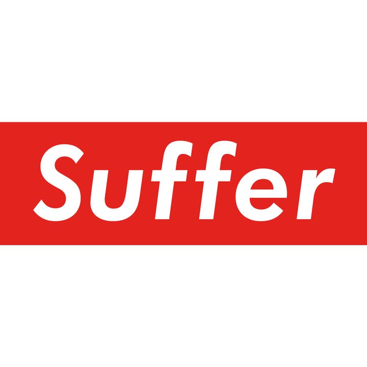 Adesivo Suffer Supreme per la vendita all'ingrosso da parte di Defensive Wounds