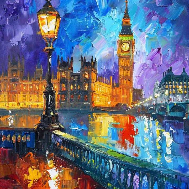 Rainy Night in London for wholesale by Paint with Number