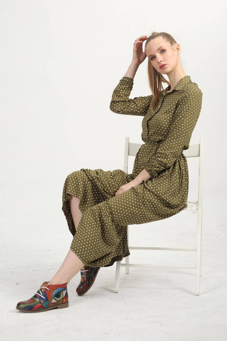 AVENS – Großhandel Stiefeletten – Damen – Einzigartiges Design Bunte Augendesign Bedruckte Stiefeletten6