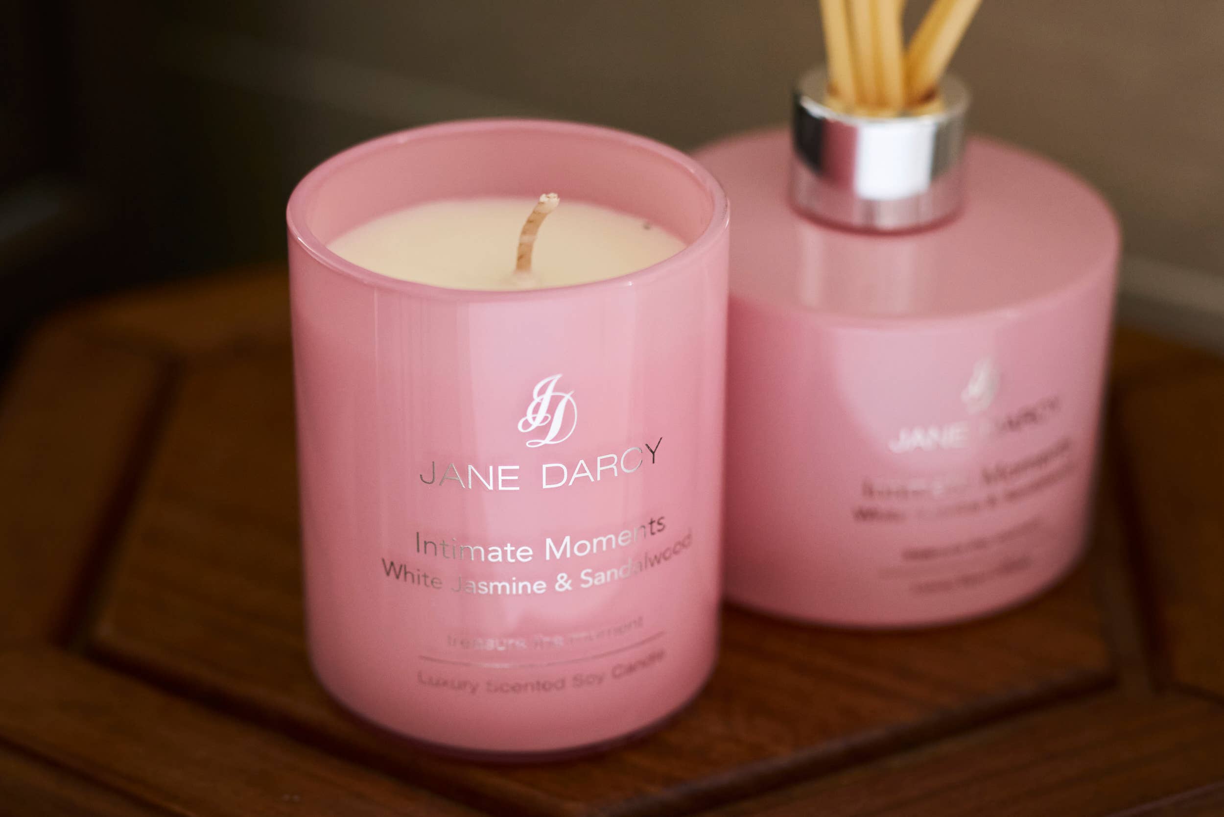 Jane Darcy - Wholesale Jar/Filled Candle - 100% Natural Soy Wax Candle, White Jasmine & Sandalwood2