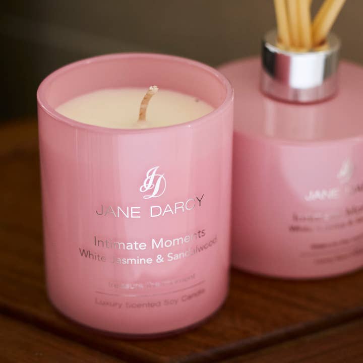 Jane Darcy - Wholesale Jar/Filled Candle - 100% Natural Soy Wax Candle, White Jasmine & Sandalwood2
