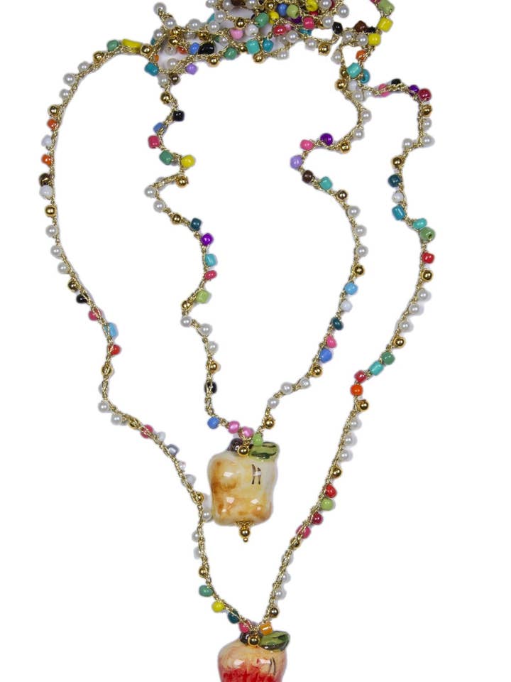 Mele ceramic long necklace for wholesale by CASHFANA