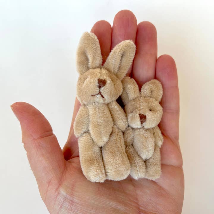 The Gifted Rat - Wholesale Stuffed/Plush Toy - Kids & Baby - Small Stuffed Animal Plush Bunny Rabbit (two brown) Â