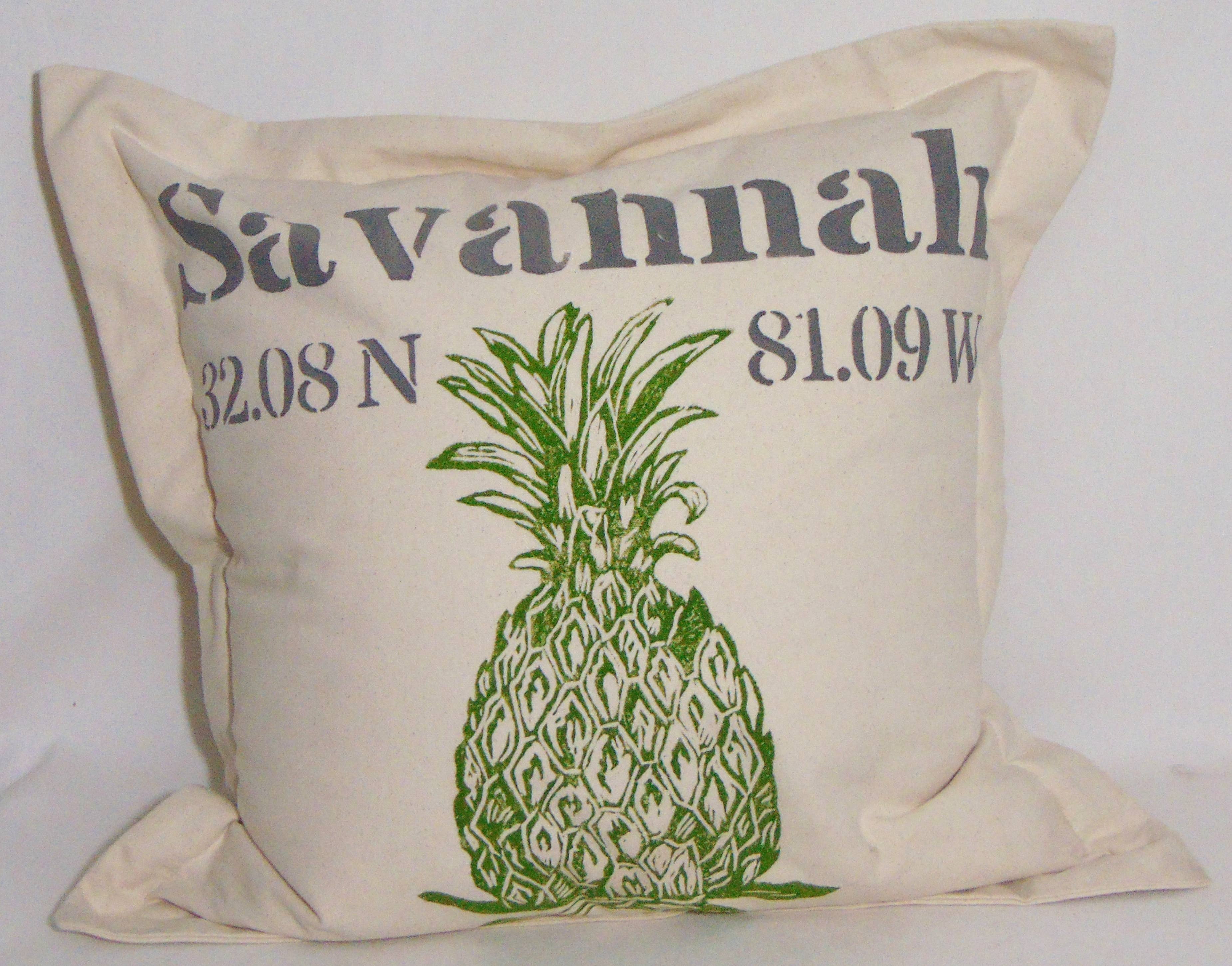 Lowcountry Linens - Wholesale Throw Pillow Cover - Custom Coordinates Heavy Natural Canvas Square Pillow COVER5