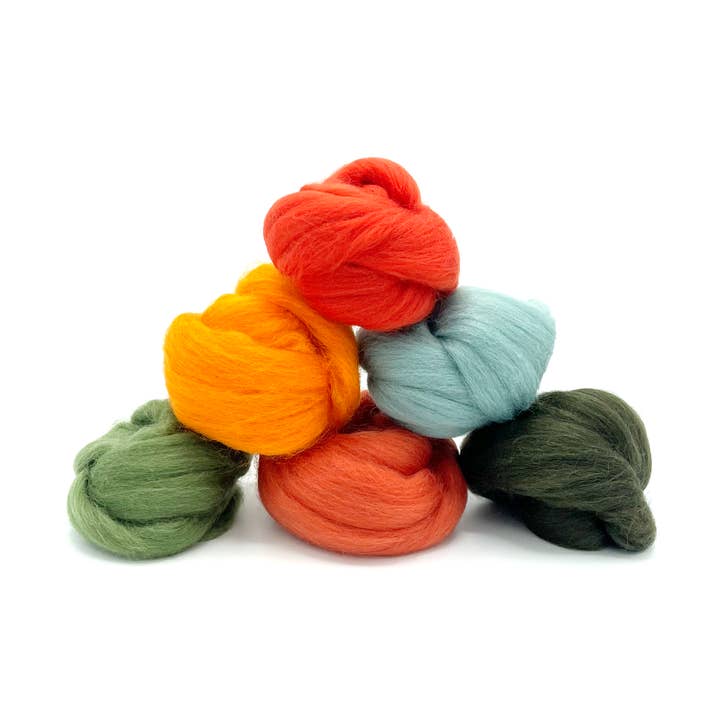 Feather Felts – wholesale Craft supplies – Autumn Forest - Wool Bundle1