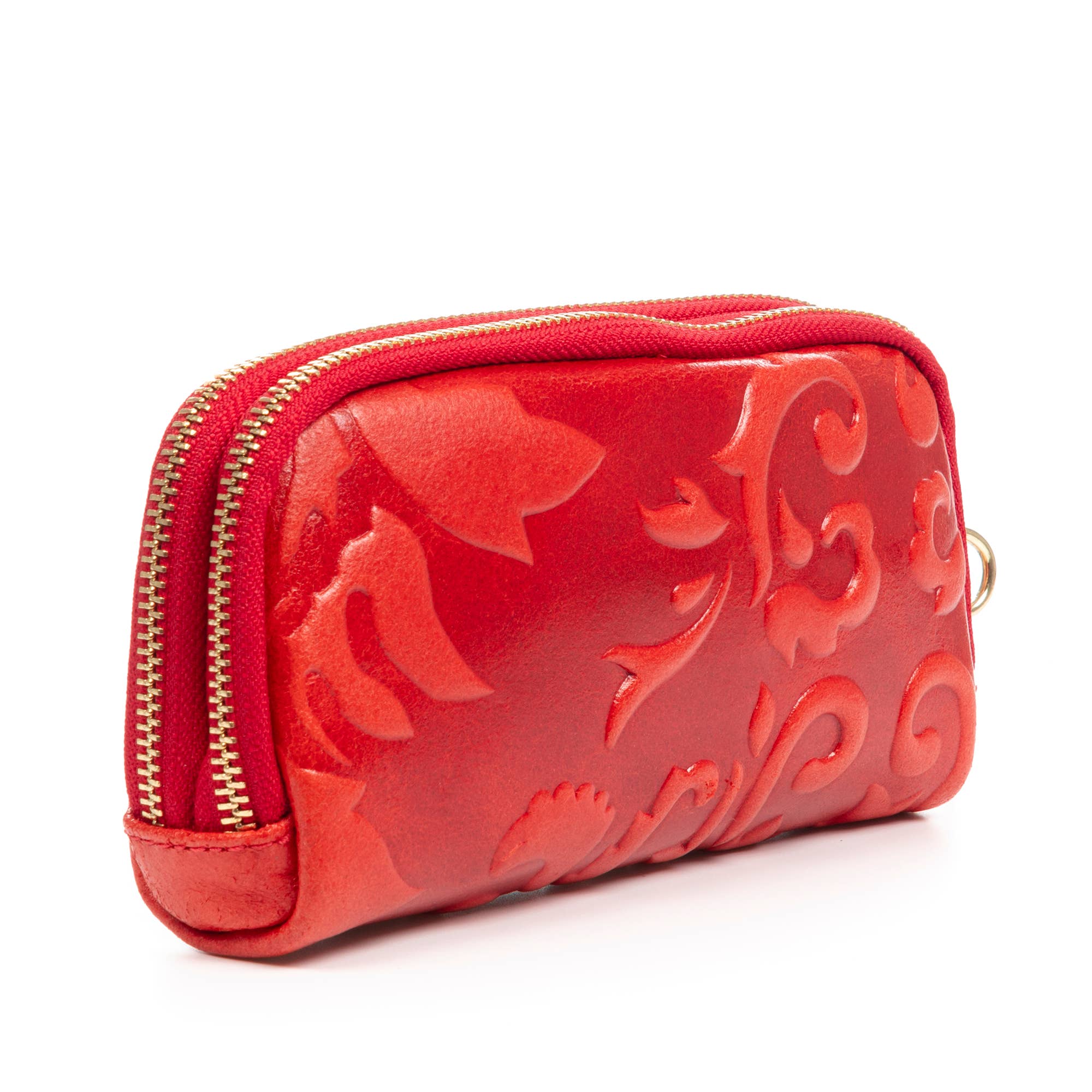 FIRENZE ARTEGIANI – Carteira - Mulher por atacado – Arnara carteira. Pele autêntica camurça com gravação vegetal.3