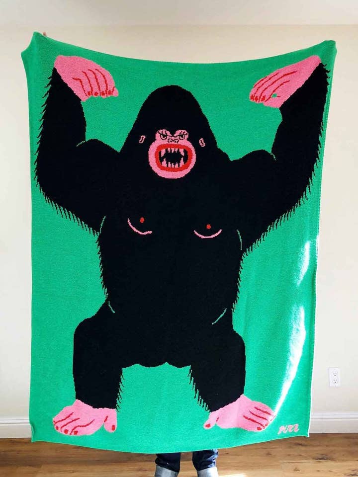 King Kong Blanket for wholesale by Kristina Micotti