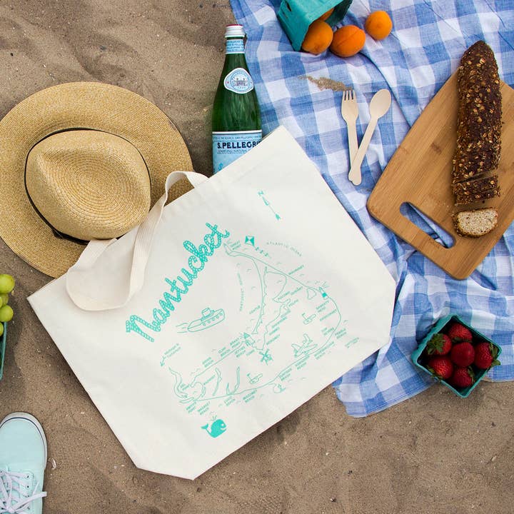 Maptote - Wholesale Tote Bag - Unisex - Nantucket Beach Tote2