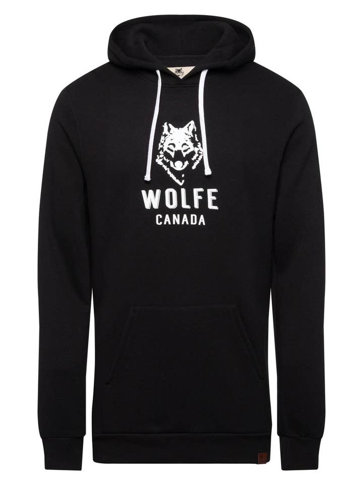 Pull noir classique pour la vente par Wolfe Co. Apparel and Goods®