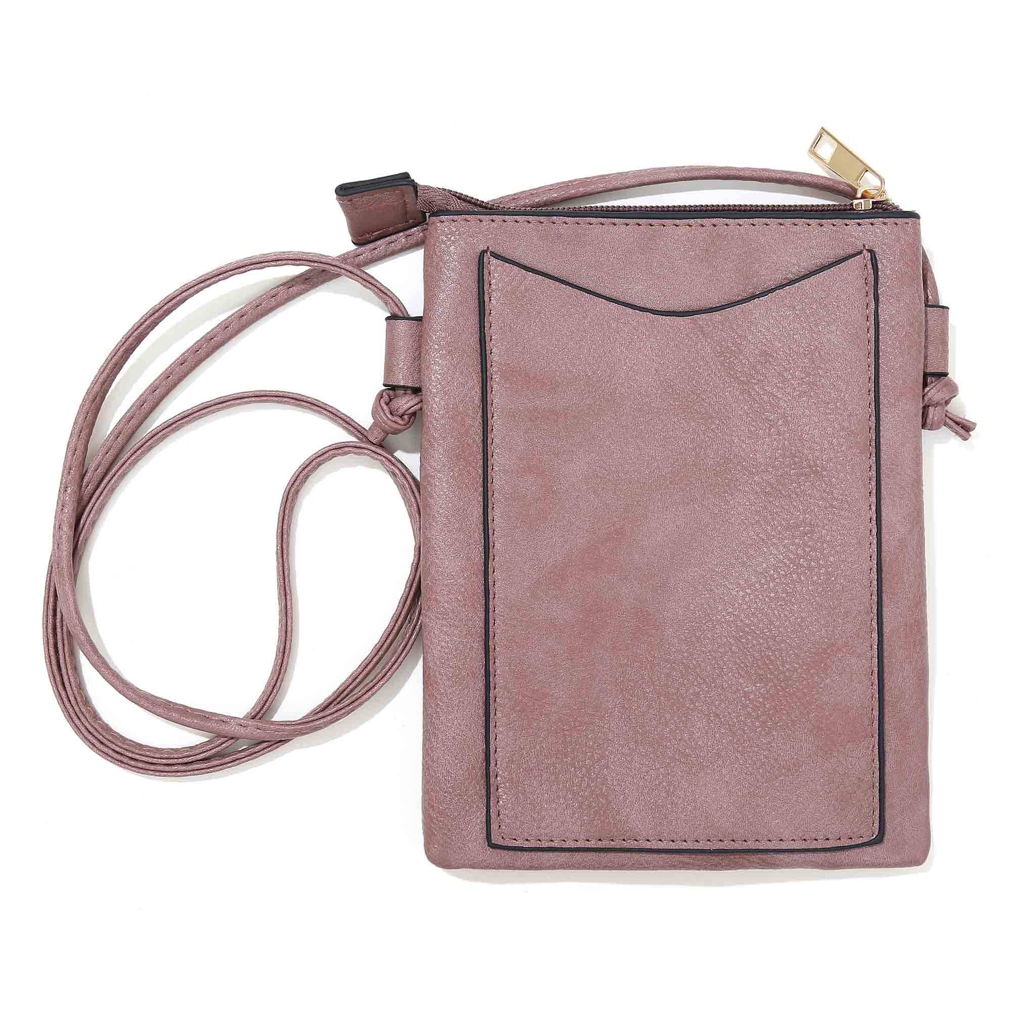 Shine Mark Accessories – wholesale Crossbody bag – Women's – Plum - Moon with Stars Lacer cut crossbody cellphone bags1