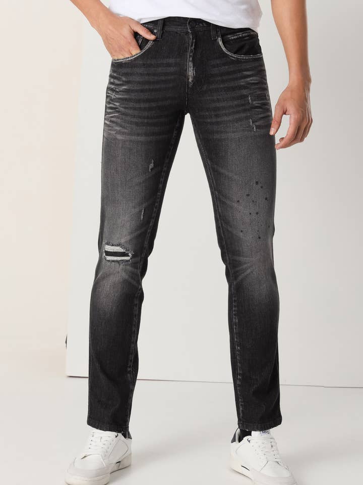 LOIS JEANS - Jeans Slim - Dégâts à portée moyenne pour la vente par PAUSANT SHOP ONLINE