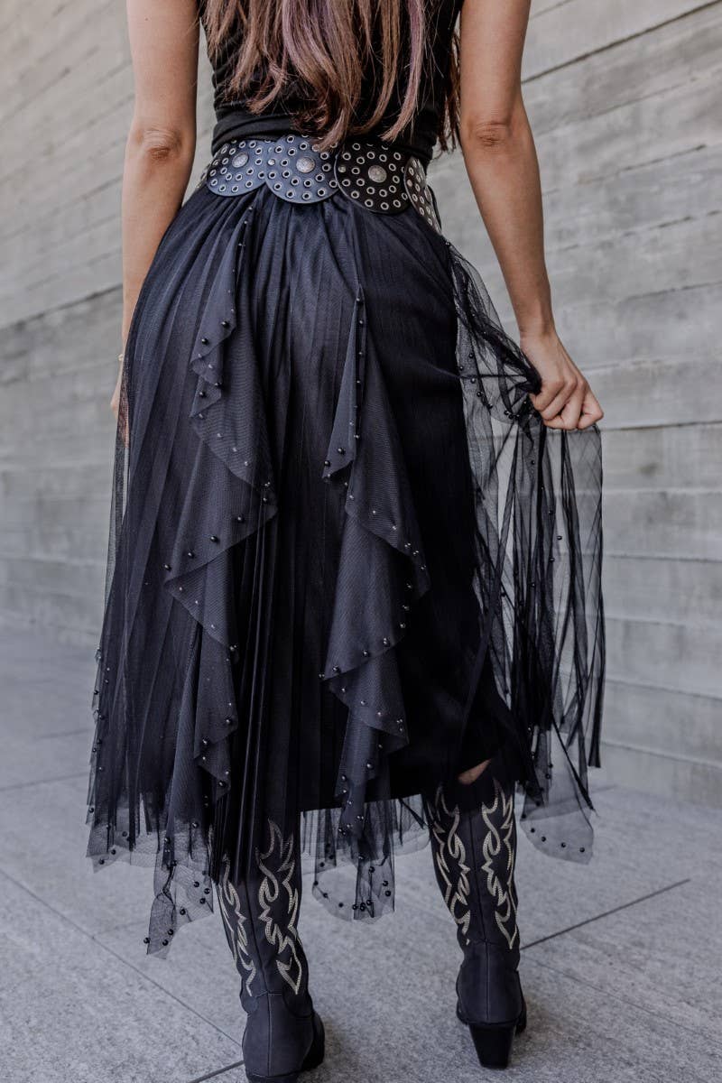 Verte – wholesale Skirt – Women’s – TULLE SKIRT WITH PEARL DETAIL_78S10201